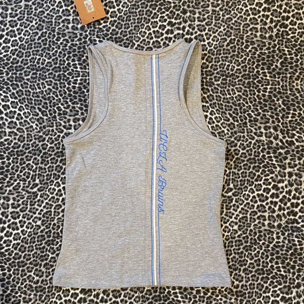 UCLA Bruins Gray Tank Top by Rivalry Threads V Neck XS Small NWT - Picture 3 of 3